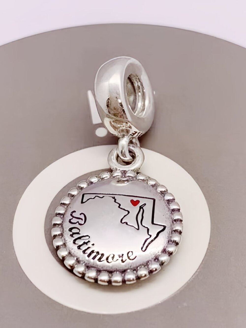 Pandora Baltimore Map Exclusive Charm